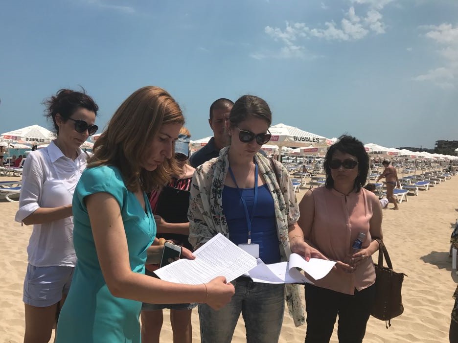 Министър Николина Ангелкова на проверка в Слънчев бряг