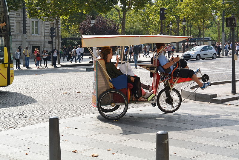 Велотакси в Париж