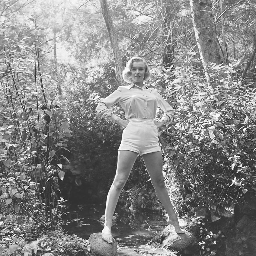 Мерилин Монро на излет сред природата (1950)
