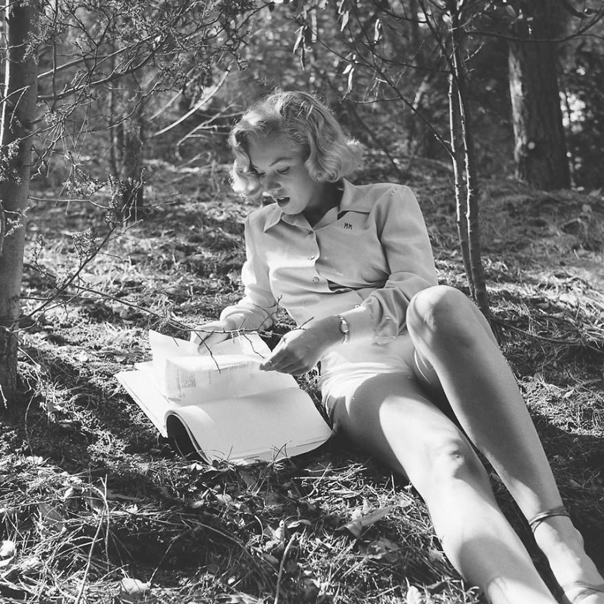 Мерилин Монро на излет сред природата (1950)