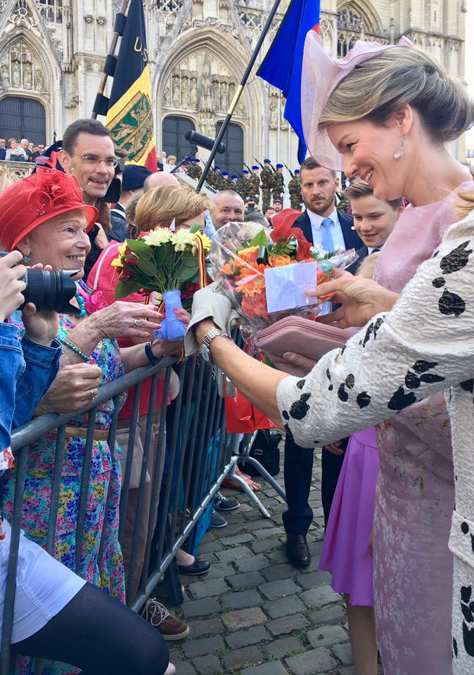 Кралицата на Белгия Матилд на националния празник