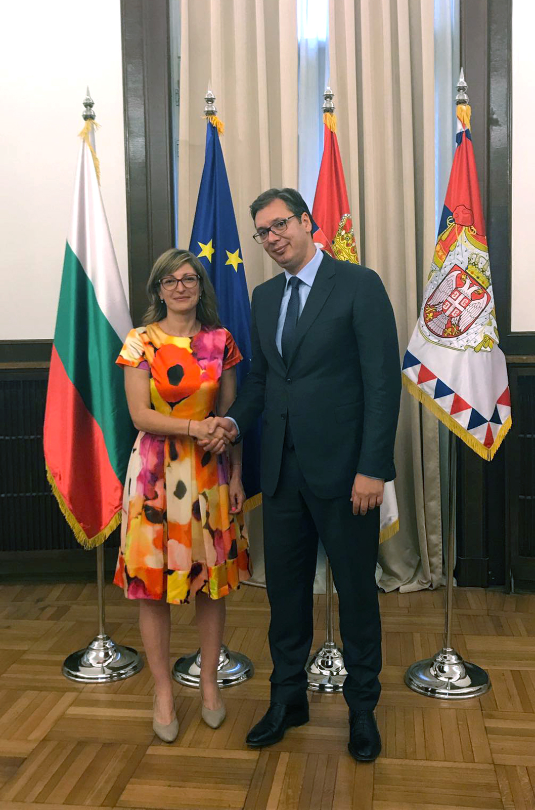 В Белград министър Захариева бе приета от сръбския президент Александър Вучич