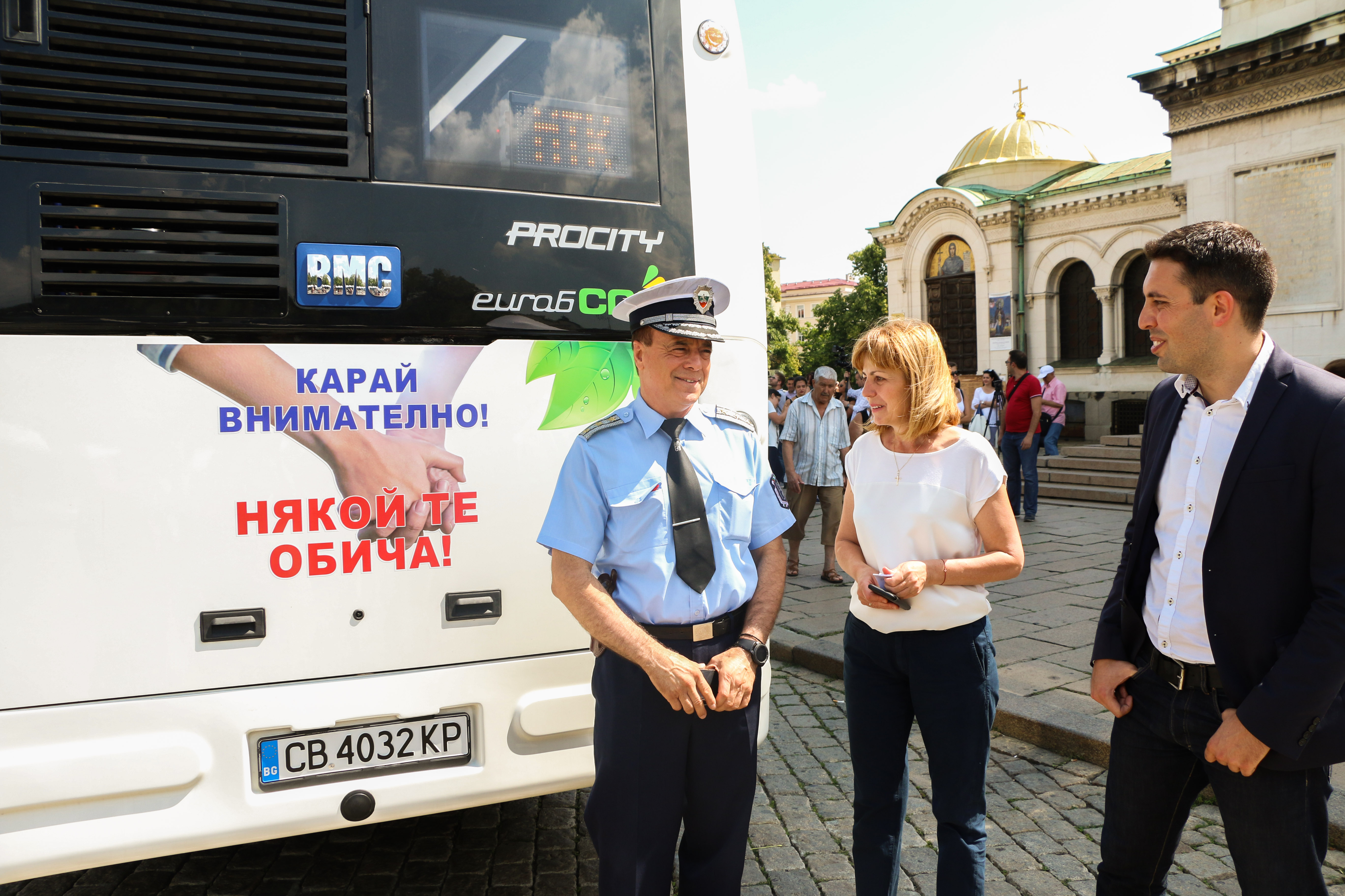 Представяне на на новите еко автобуса за София