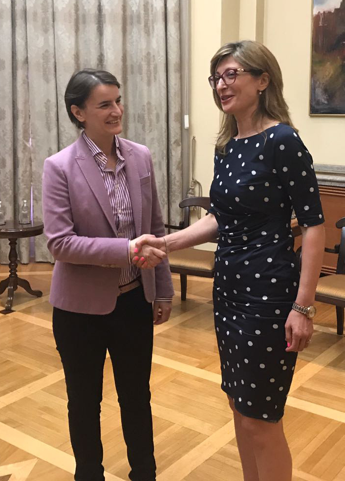 Сръбският премиер благодари на Захариева за подкрепата за ЕС