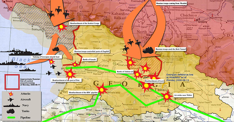 Карта на бойните действия
