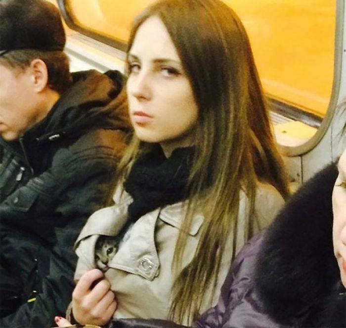 Забавни кадри от метрото