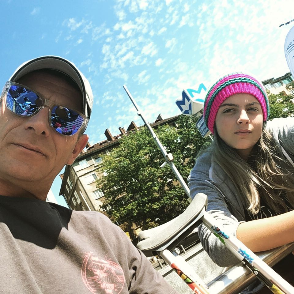 Юлиан Вергов с дъщеря си Алена