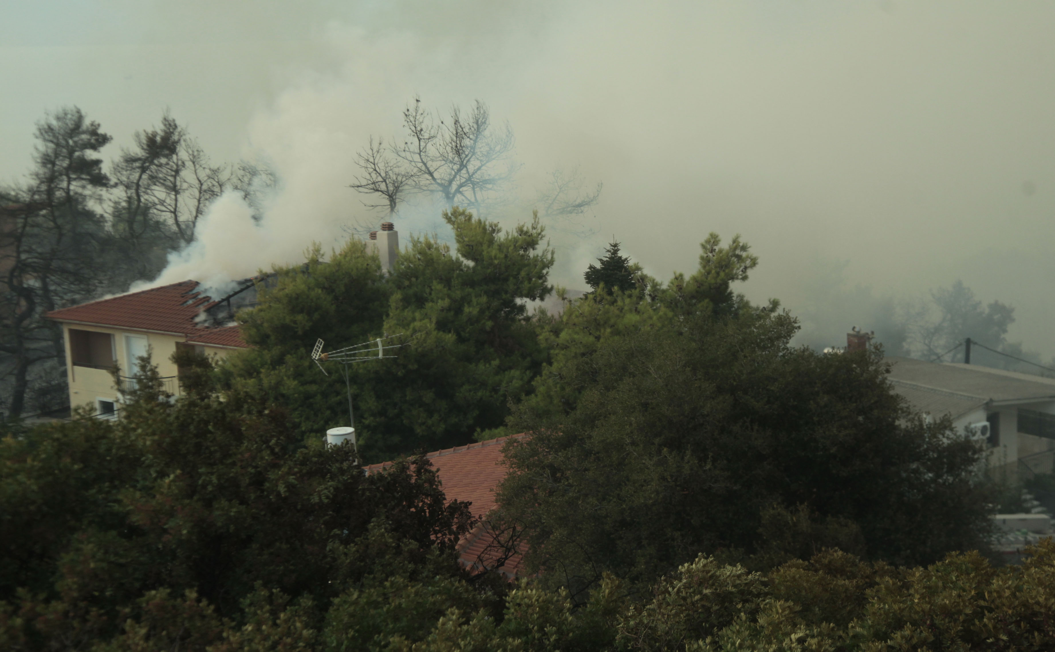 Пожари има край Атина и на островите Кефалония и Закинтос
