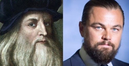 ДиКаприо в ролята на да Винчи