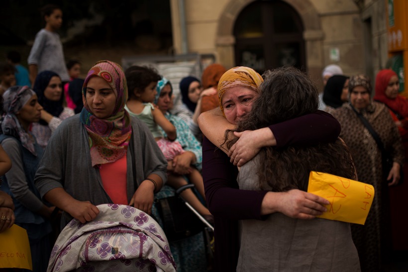 Мюсюлмански жени заклеймиха тероризма в испанския град Рипол, близо до Барселона