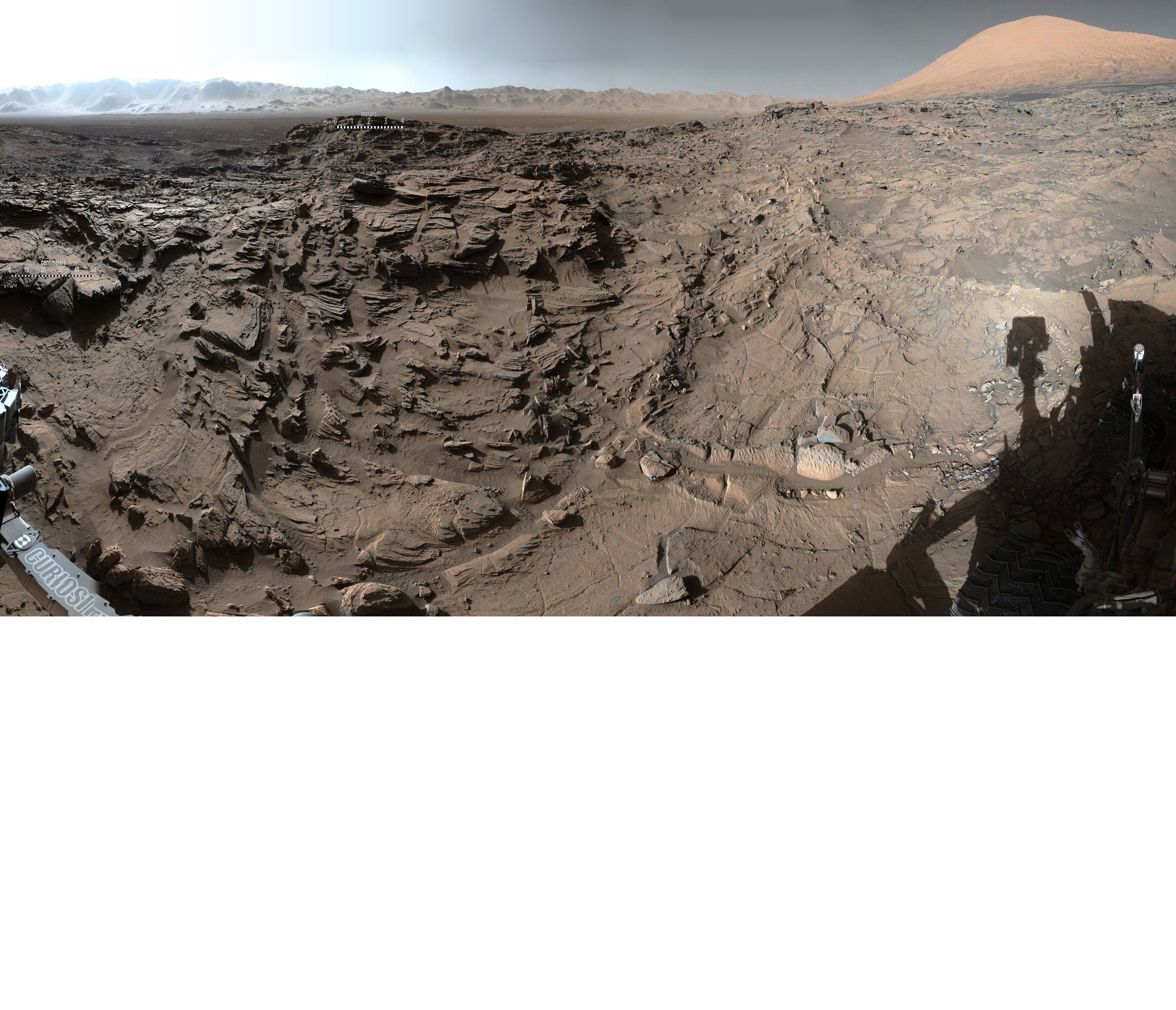 Кратерът Гейл на Марс