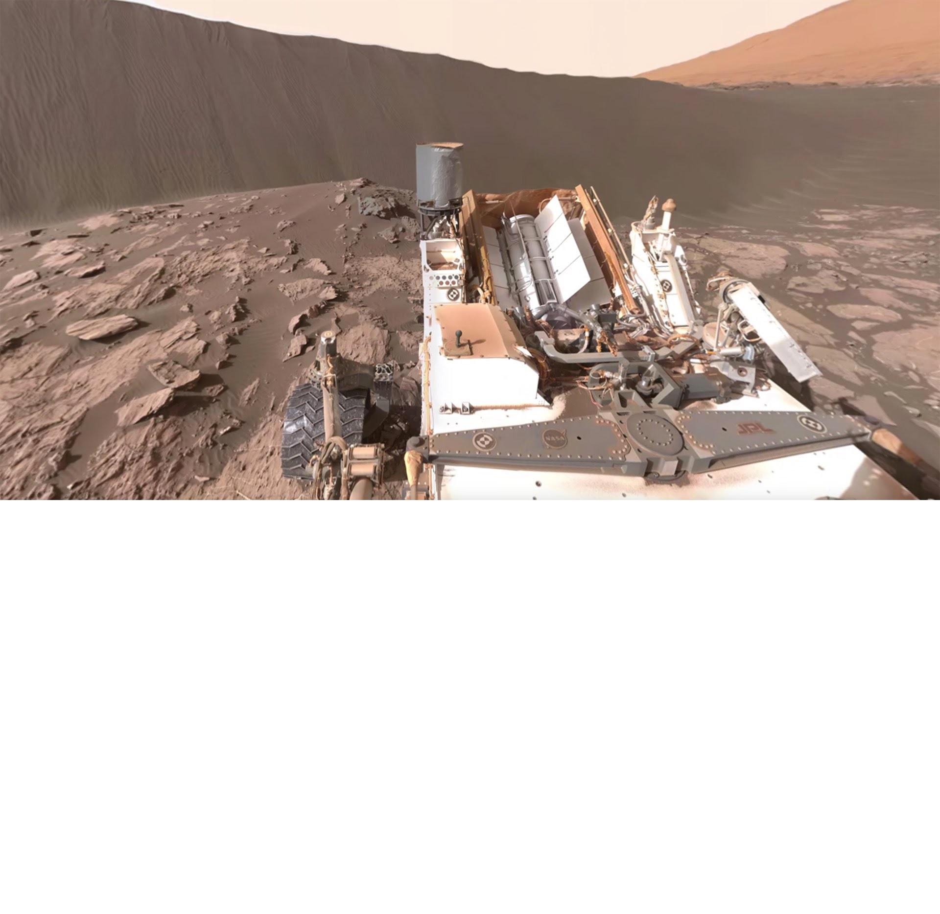 Кратерът Гейл на Марс