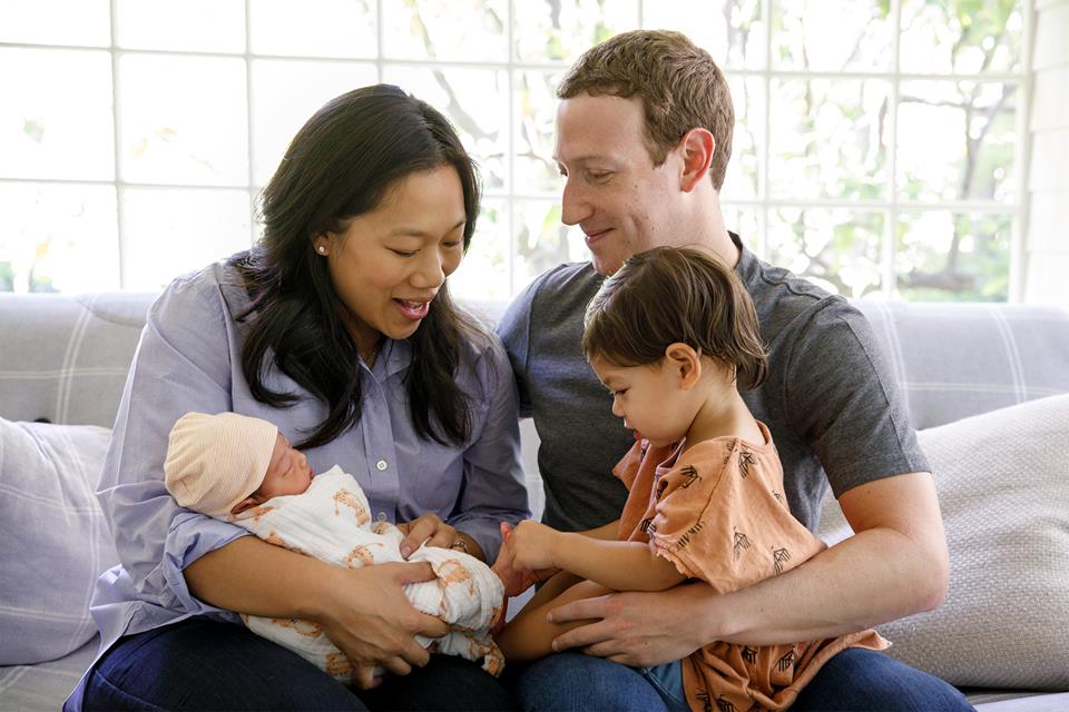 Марк Зукърбърг обяви раждането на втората си дъщеря