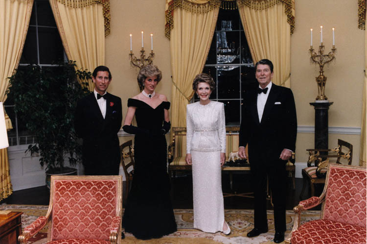 Принцеса Даяна и принц Чарлз на посещение в Белия дом