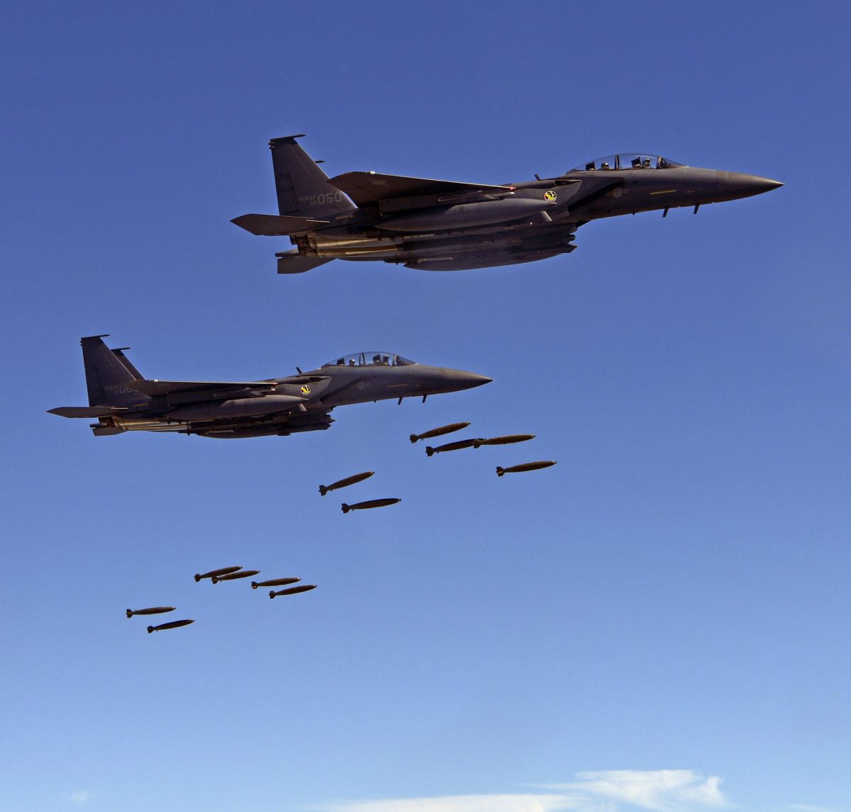 Американски и южнокорейски бойни самолети заедно срещу КНДР