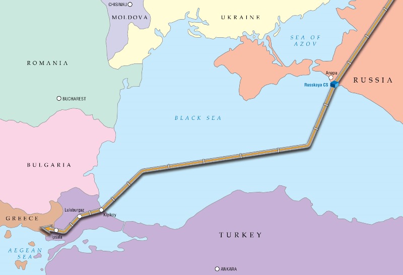 ”Турски поток” достигна турски води