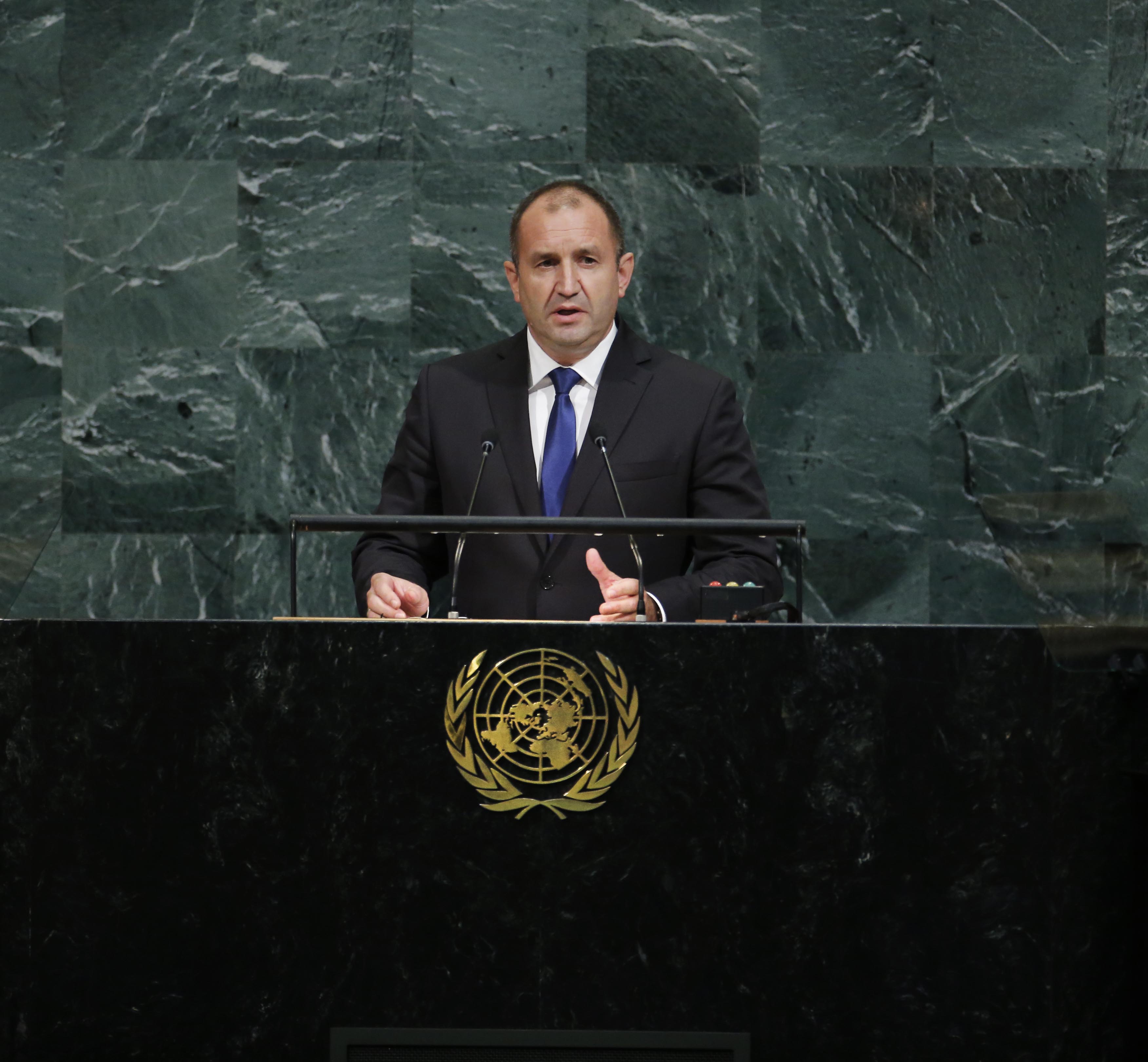 Президентът Румен Радев по време на първото си обръщение пред ОС на ООН