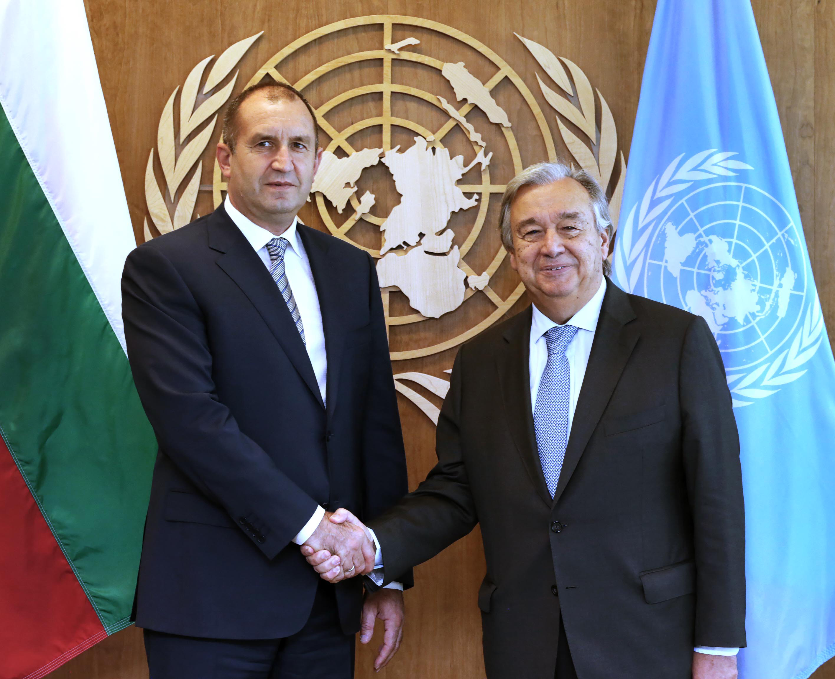 Президентът Румен Радев се срещна с генералния секретар на ООН Антониу Гутериш