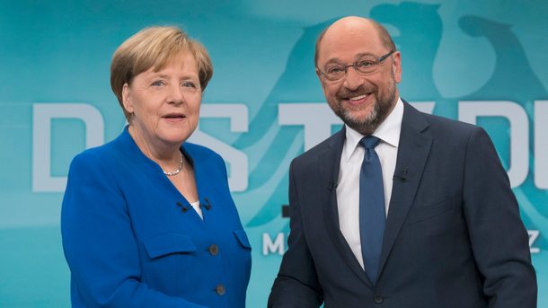 Партиите на Мартин Шулц и Ангела Меркел са основните опоненти на парламентарните избори в Германия