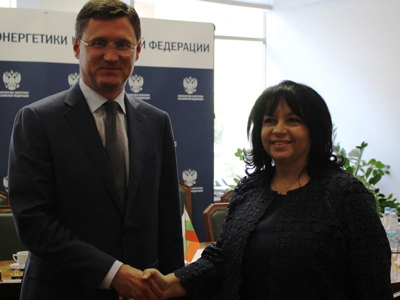 Теменужка Петкова се срещна с министъра на енергетиката на Русия Александър Новак. Новак