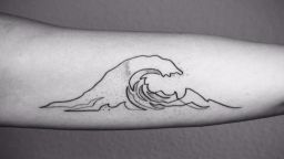 Татуировки с една линия на ръката