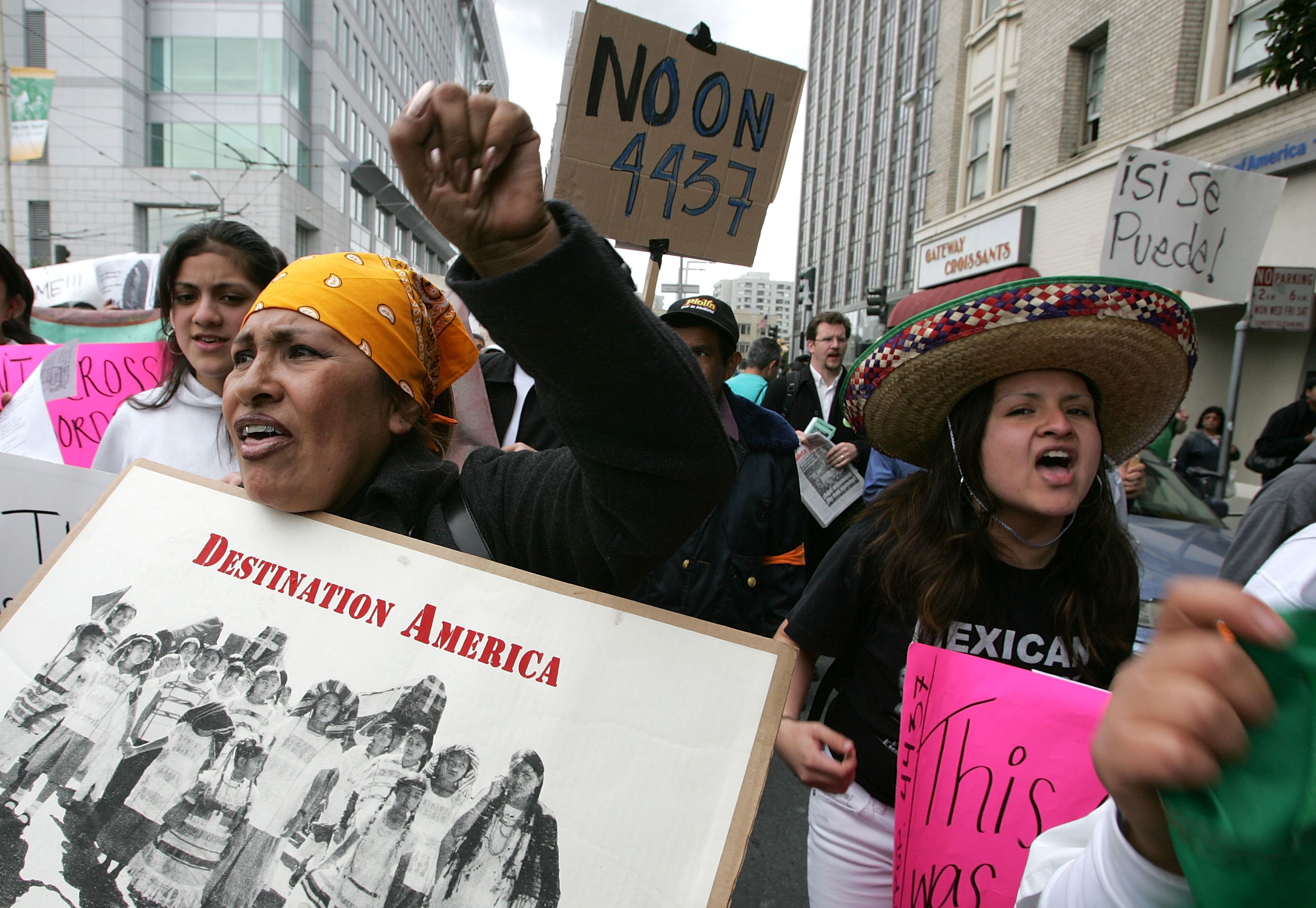 Протест срещу ограничаването на правата на мигрантите в САЩ