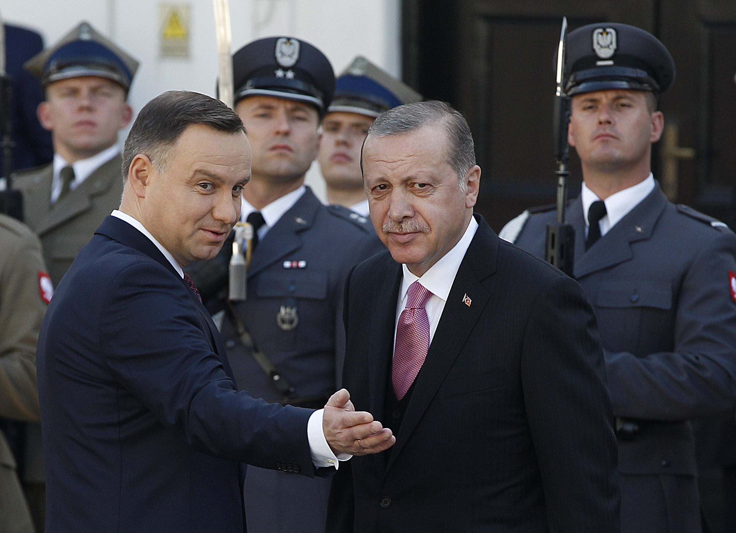 Ердоган и Анджей Дуда във Варшава