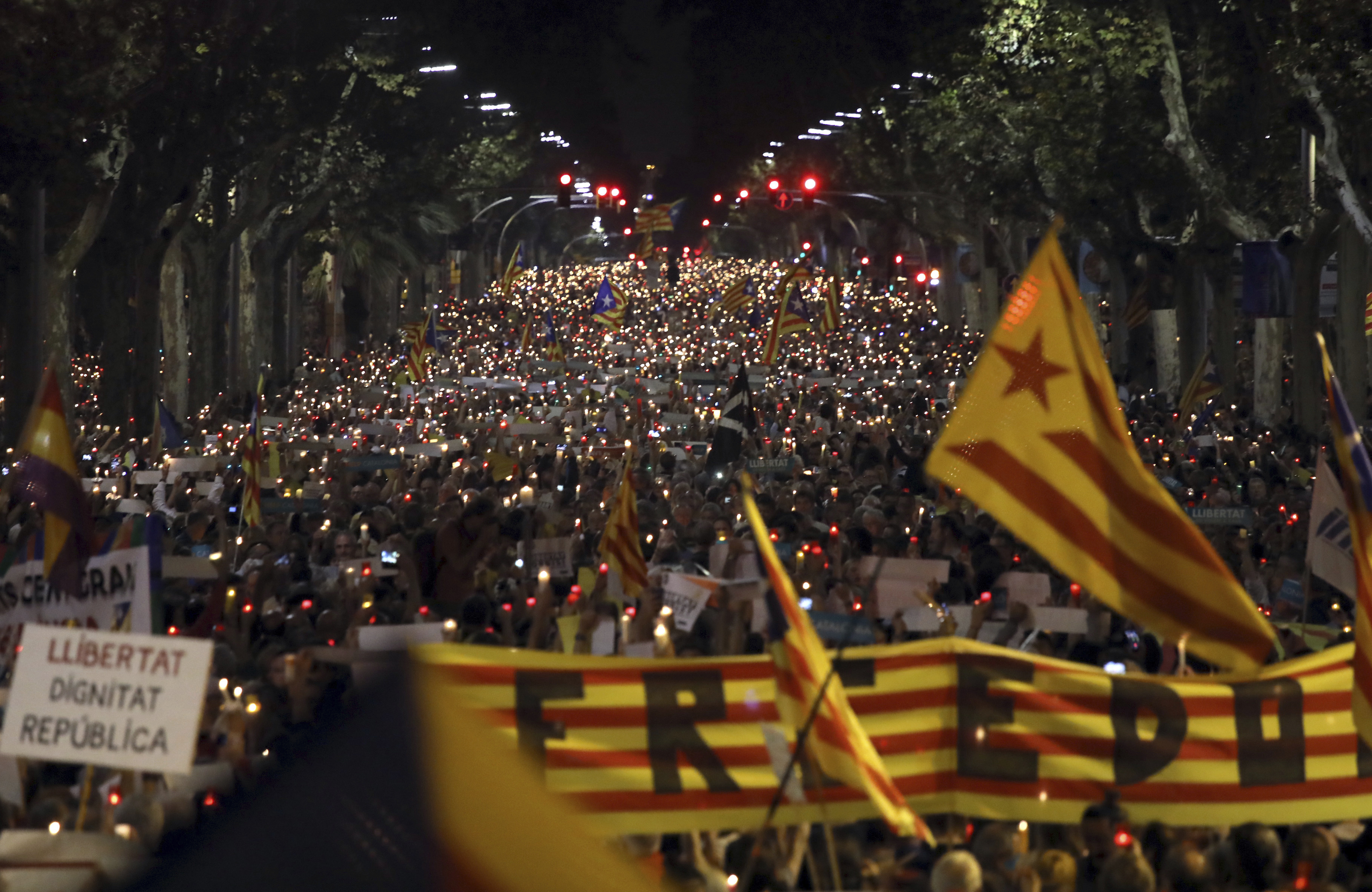 Митингът в Барселона събра стотици хиляди хора