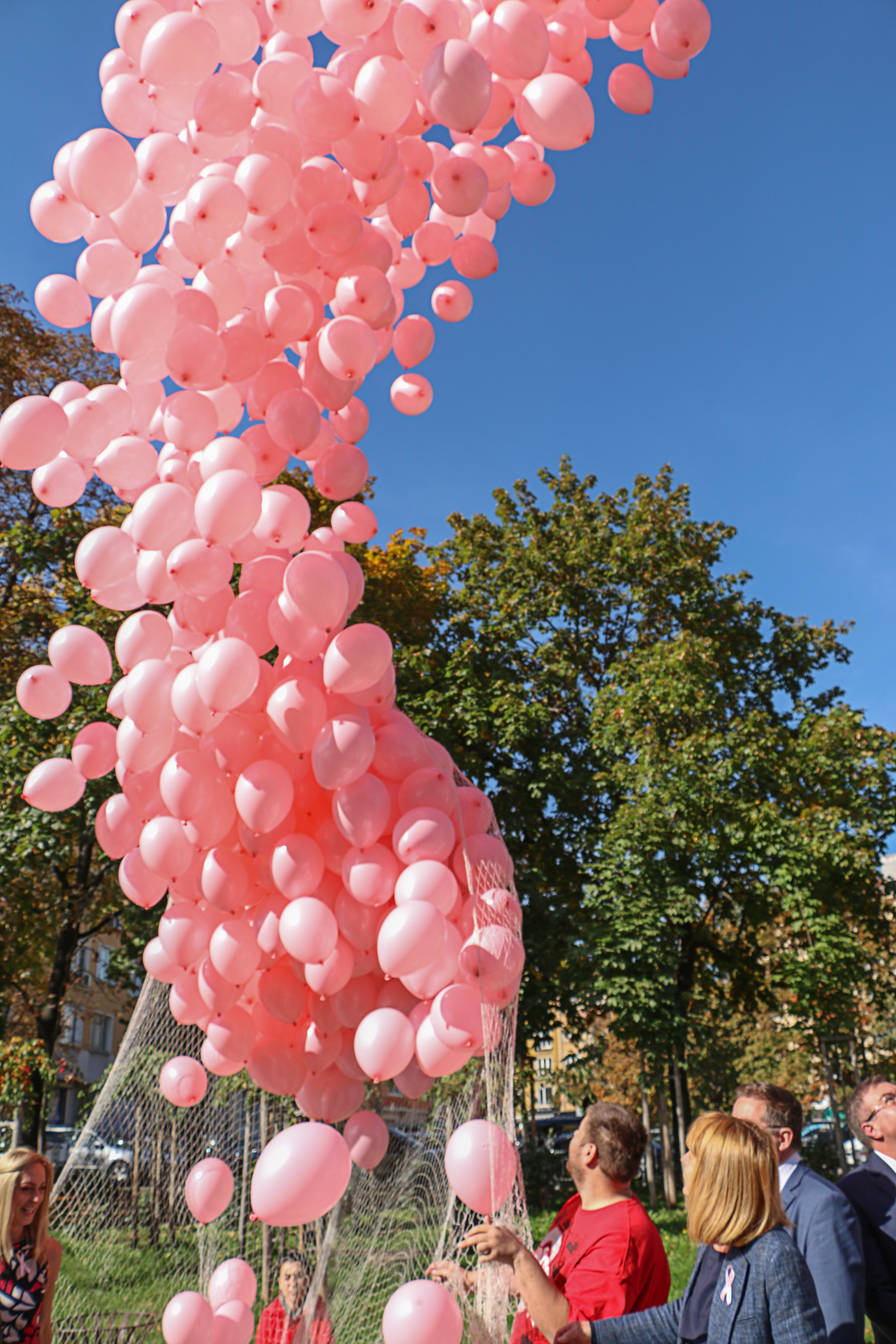 1200 розови балона в памет на жените, които губят битката с рака на гърдата
