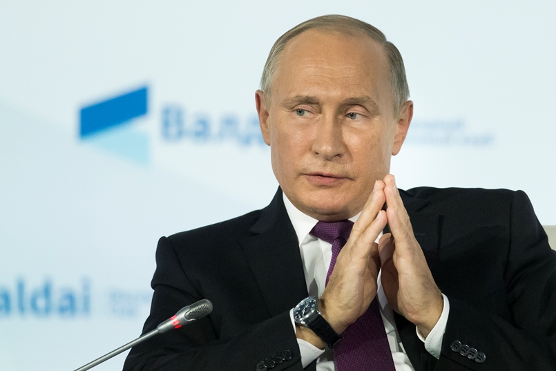 Руският президент Владимир Путин пред международния дискусионен клуб ”Валдай”