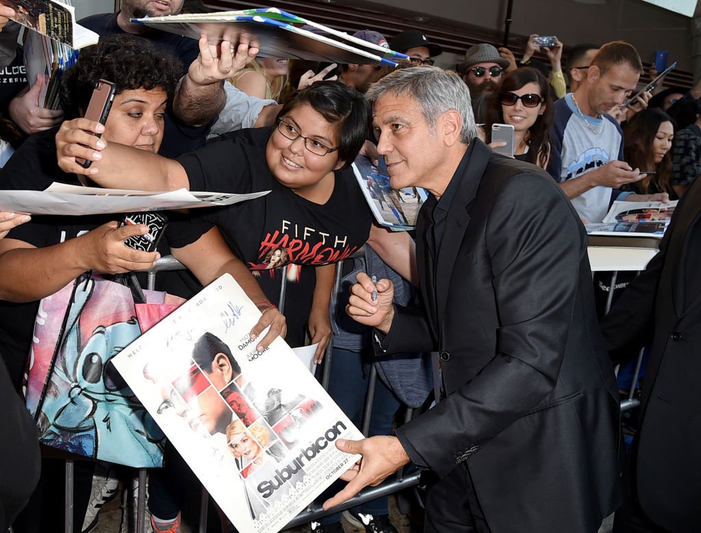 Джордж Клуни на премиерата на новия си филм