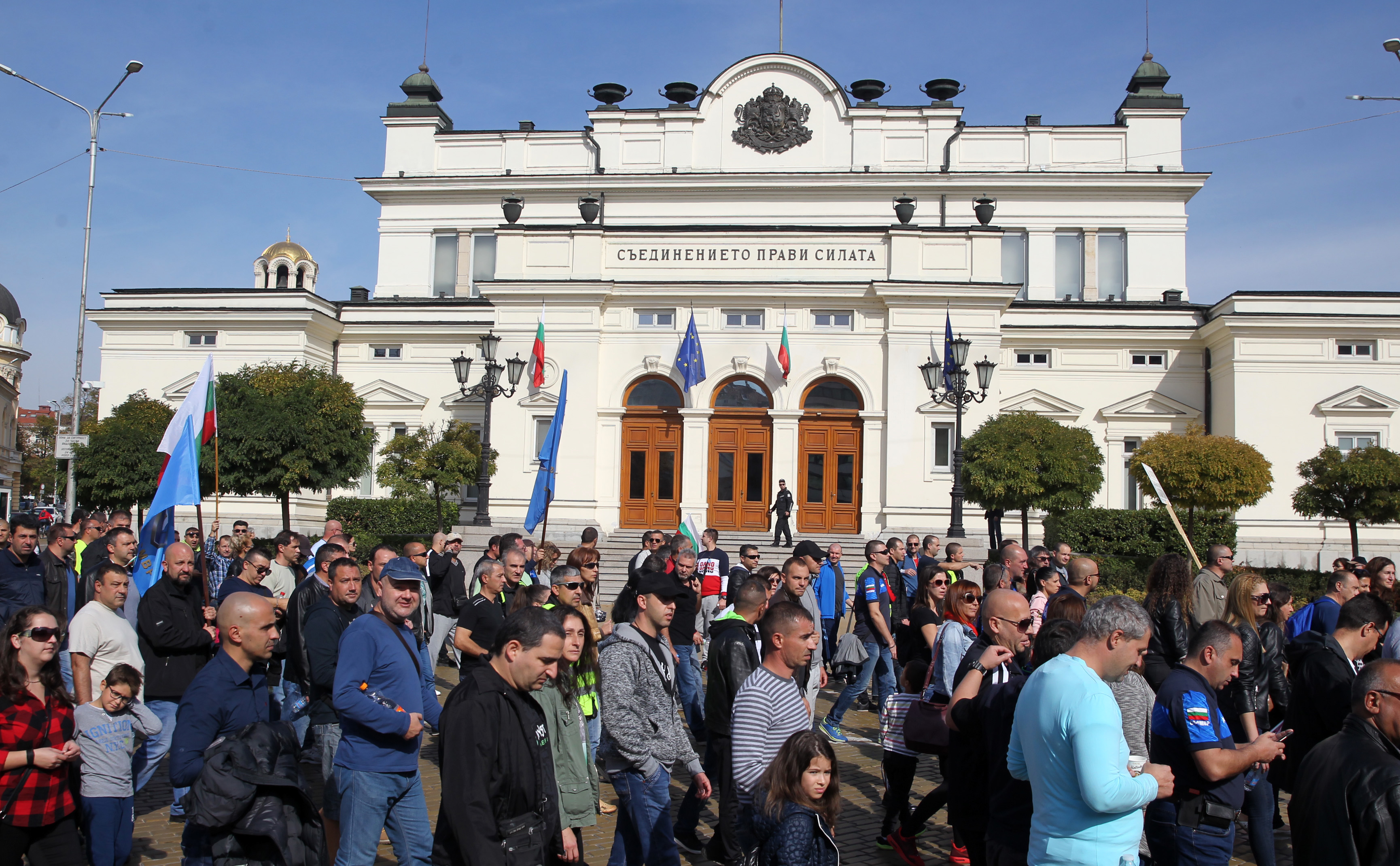 Протест на служителите от МВР