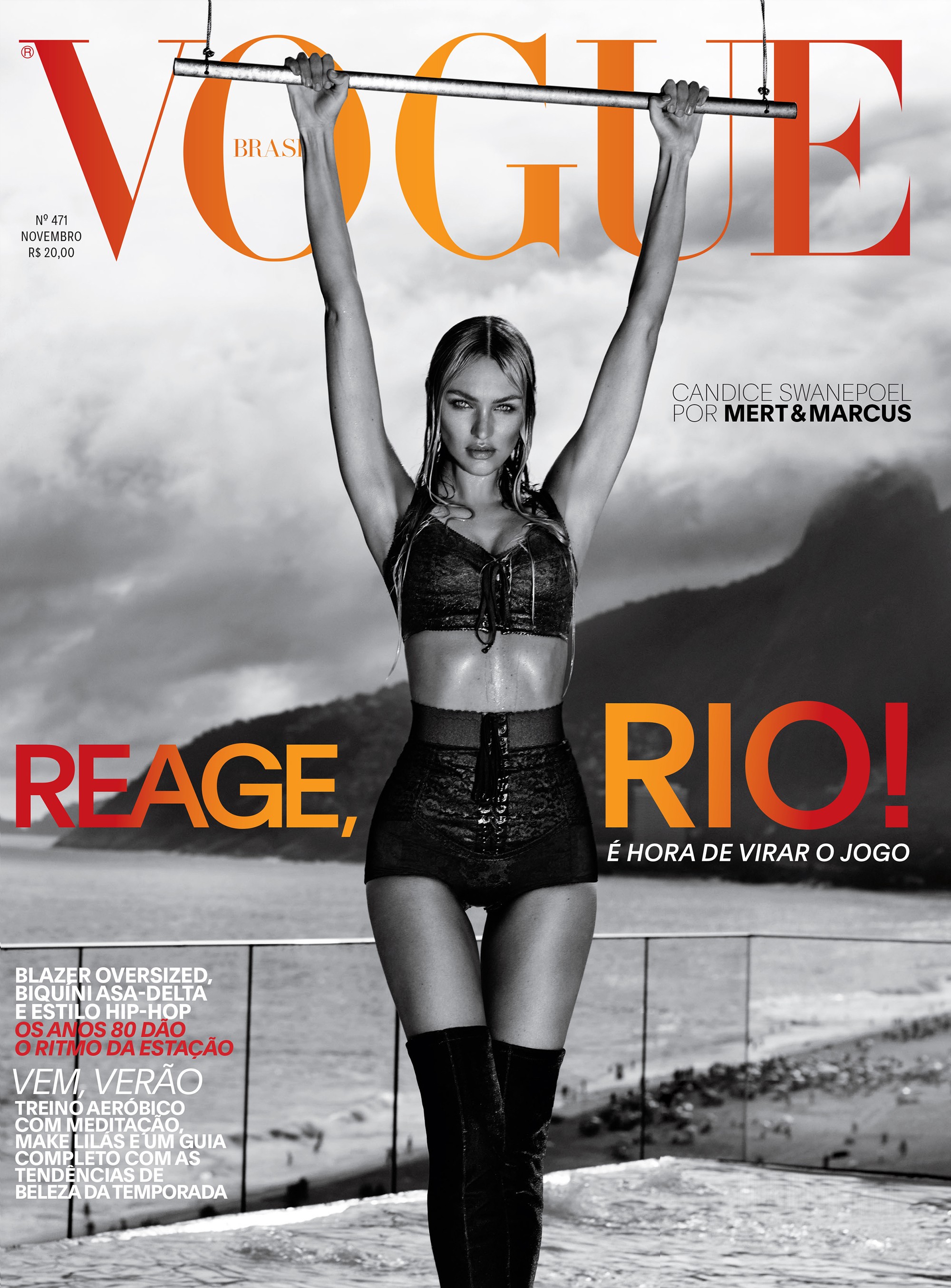 1 г. след раждането Кандис на корицата на Vogue