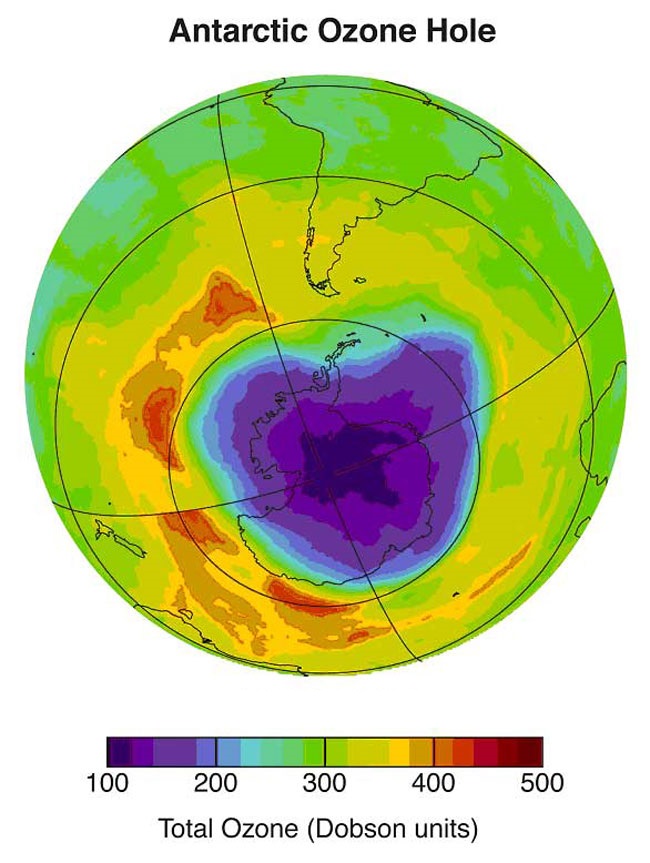 Озоновата дупка е най-малка от 1988 г.