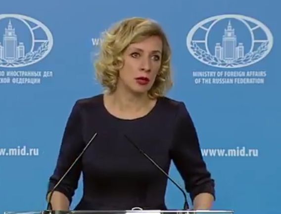 Говорителят на руското Външно министерство Мария Захарова определи като ”цирково шоу” обвиненията на Мей