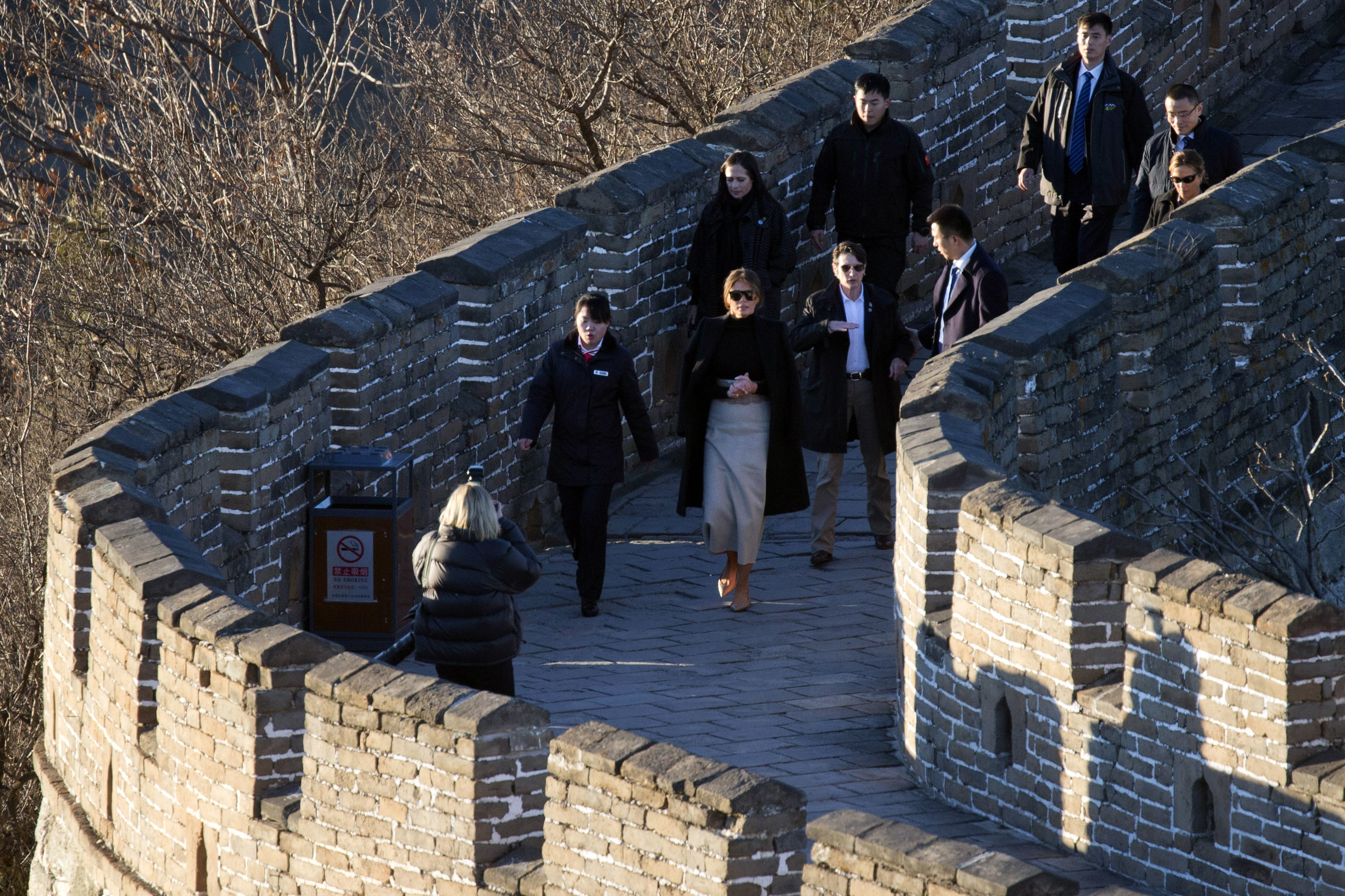 Мелания Тръмп се разходи по Великата китайска стена