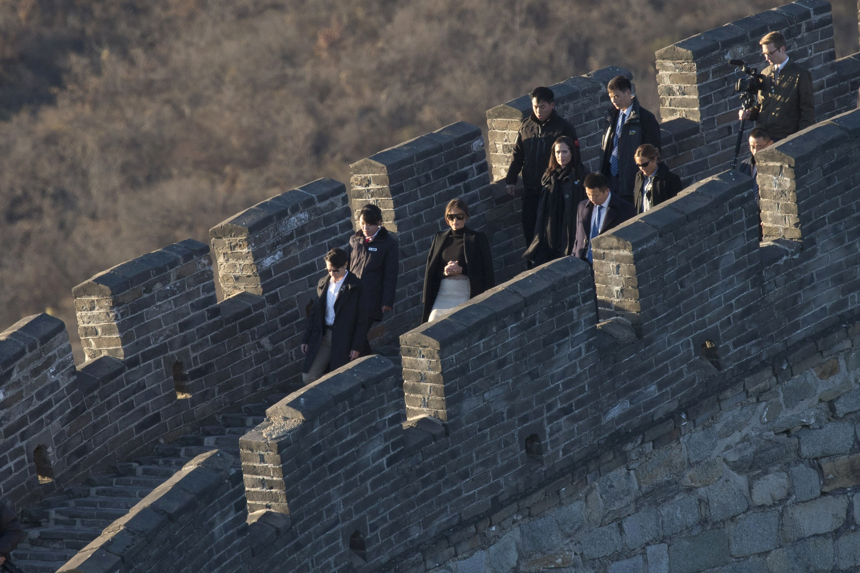 Мелания Тръмп се разходи по Великата китайска стена