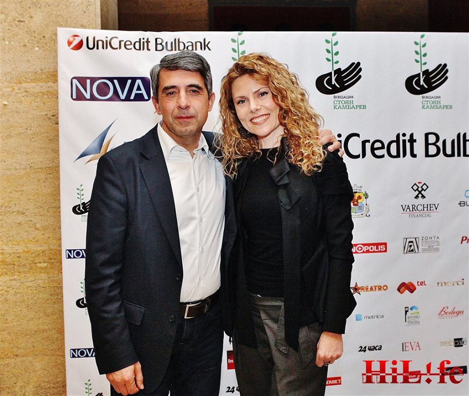Росен Плевнелиев и Деси Банова на Наградите на фондация ”Стоян Камбарев” през април, 2017