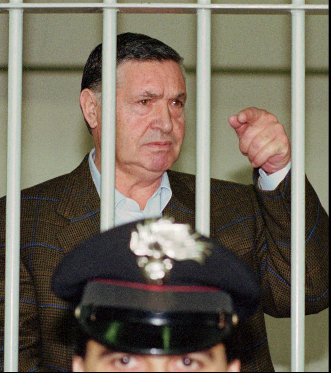 Тото Риина след ареста му през 1993 г.