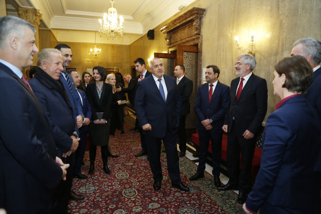 Премиерът Бойко Борисов прие на официална вечеря балкански лидери