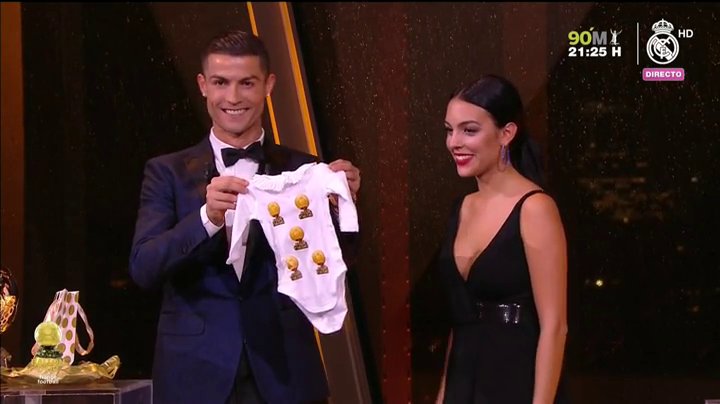 Роналдо получи боди със ”Златни топки” за Алана