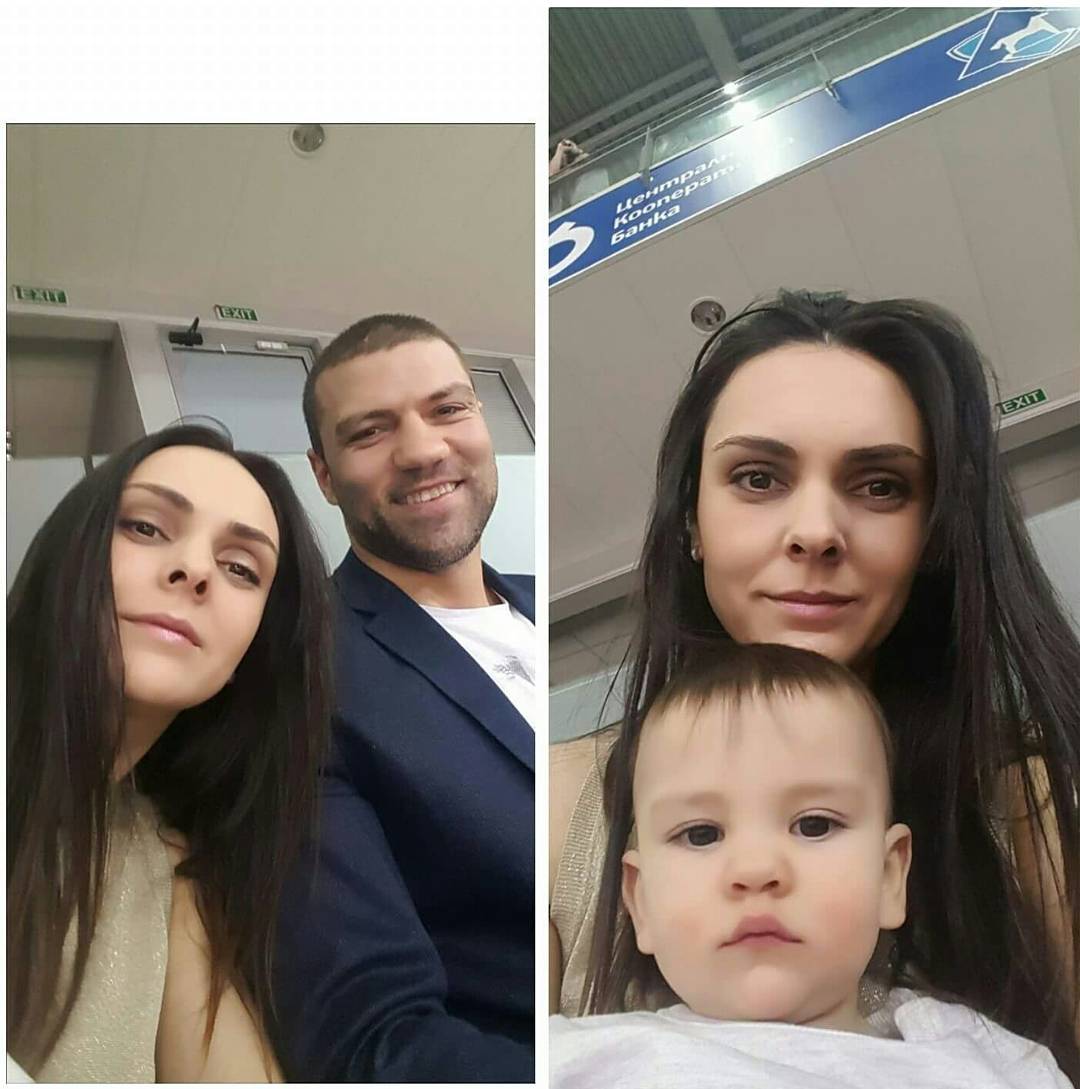 Диана с Тервел Пулев и сина им Аспарух