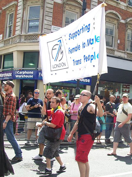 Протест в подкрепа на смяната на пола в Лондон (снимка архив)