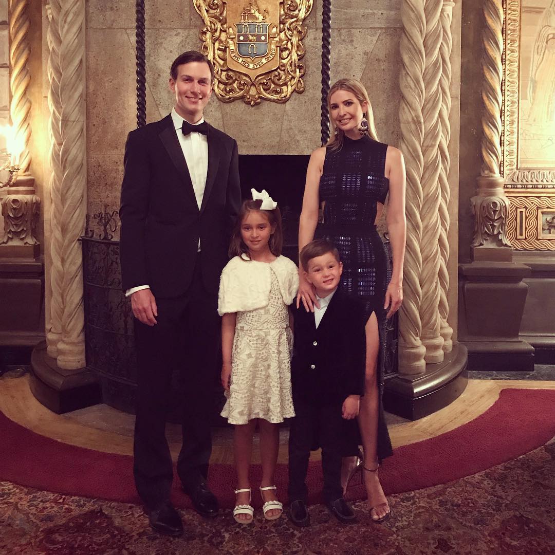 Иванка Тръмп и Джаред Къшнър с децата им Арабела и Джоузеф