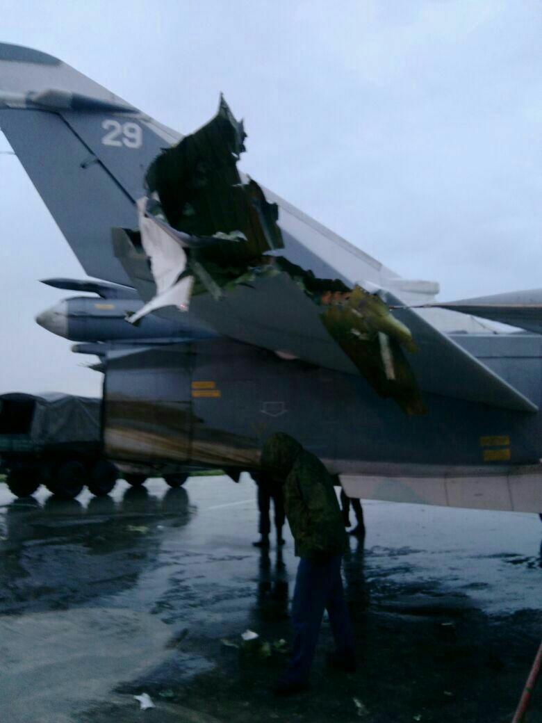 Повреден руски самолет в Сирия