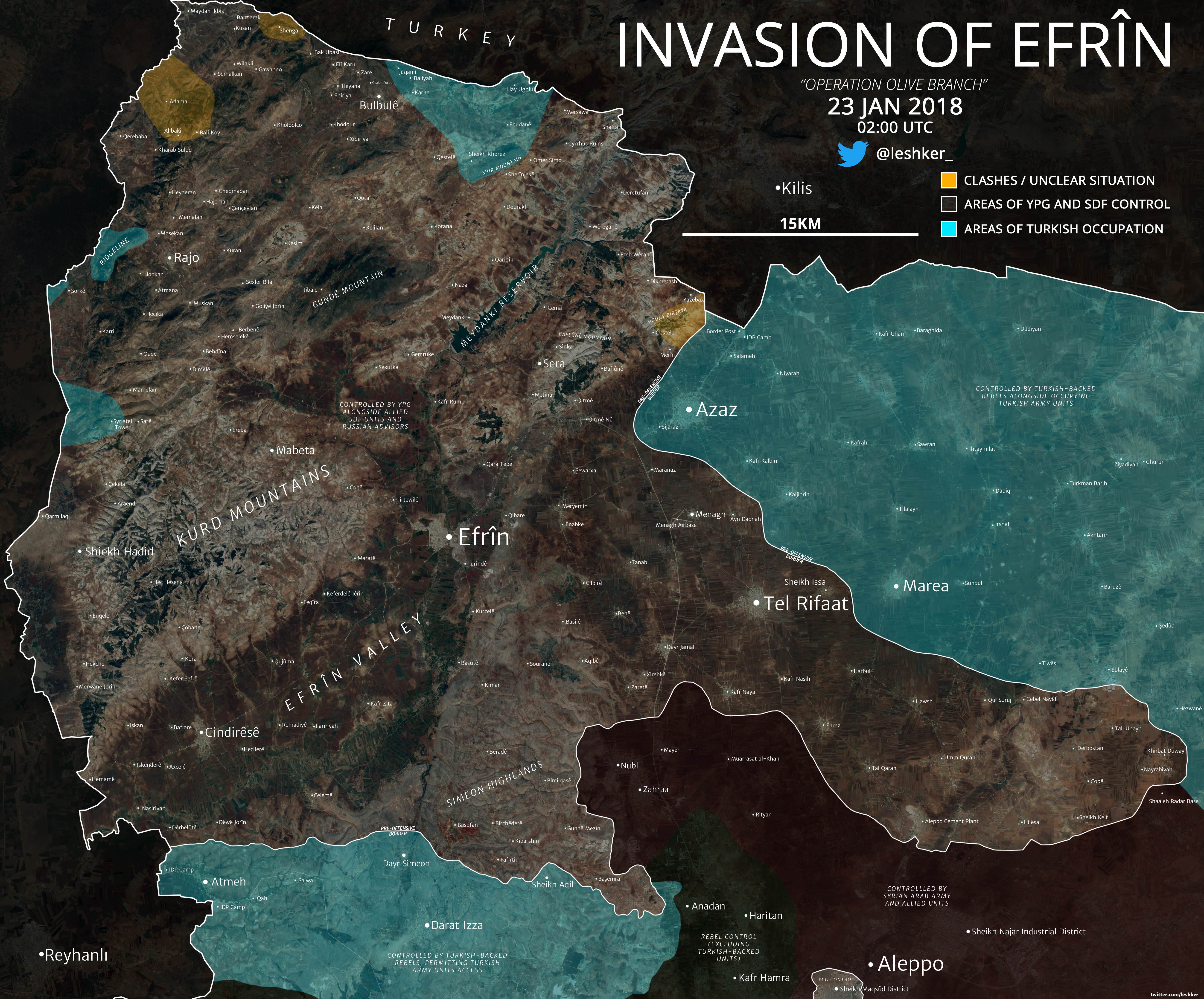Район на турската операция в Сирия