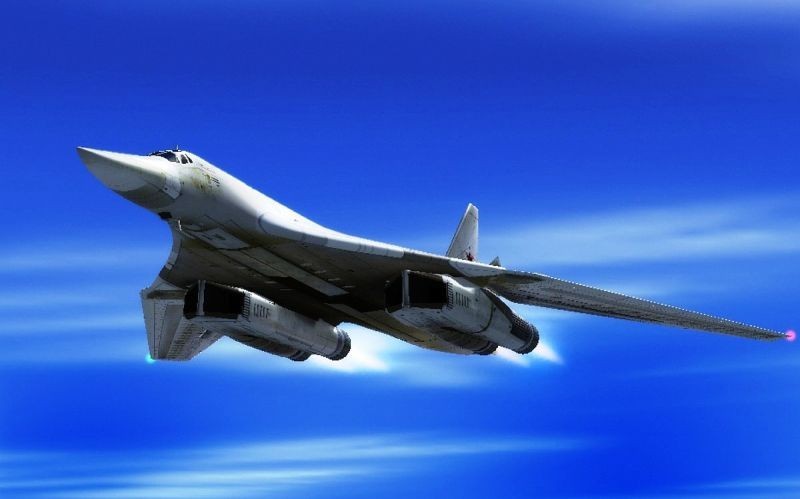 Руският стратегически бомбардировач ”Ту-160М” е най-големият боен самолет в света