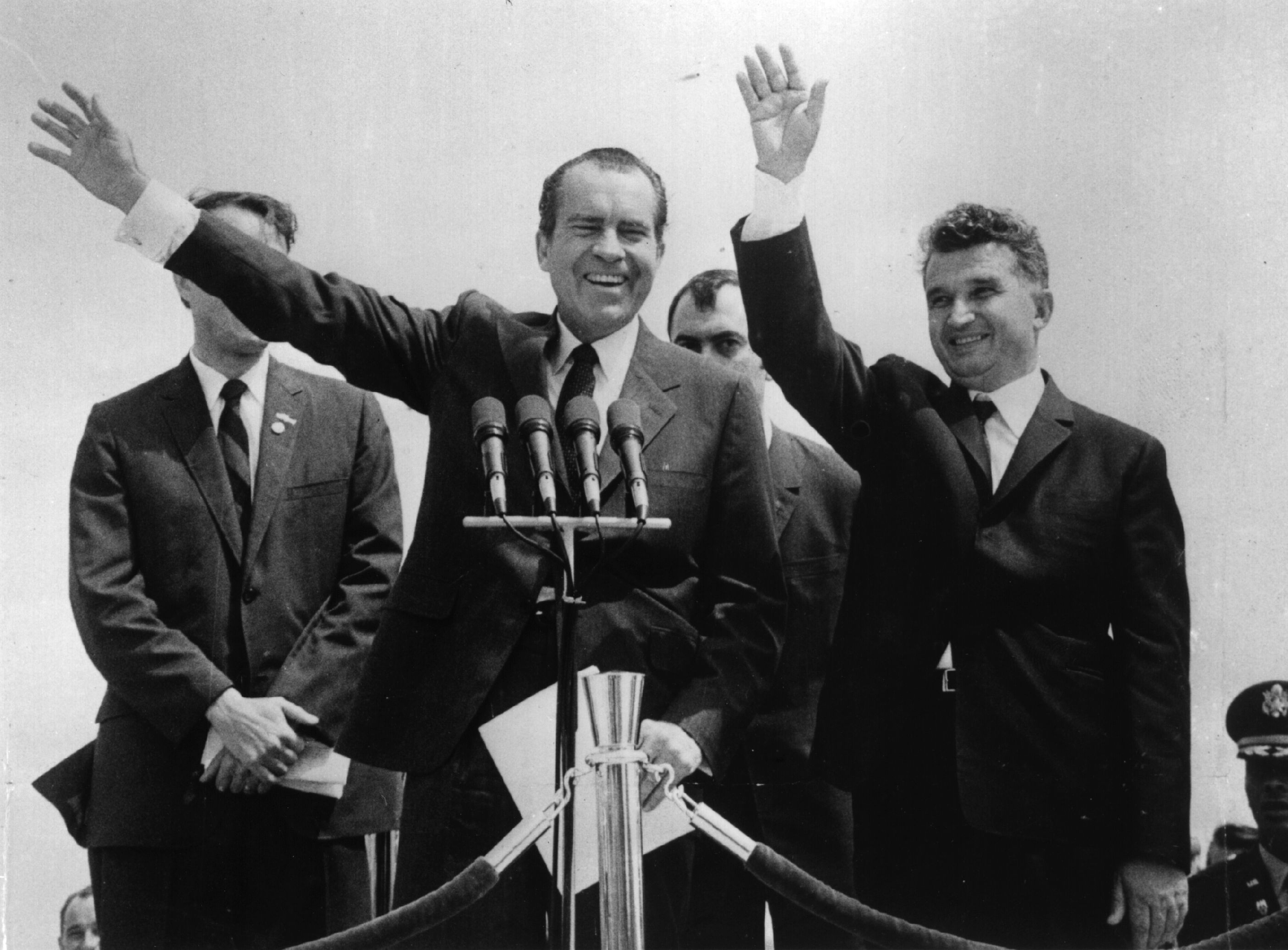 Ричард Никсън и Николае Чаушеску в Букурещ