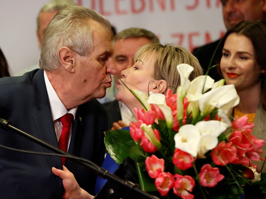 Милош Земан е преизбран за президент на Чехия