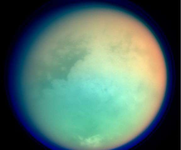 Инфрачервена снимка на Титан